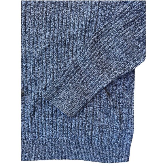 Fairlane Cashmere/Cotton Quarter Zip Pullover Sweater Men's Size Medium Grey - Picture 3 of 8